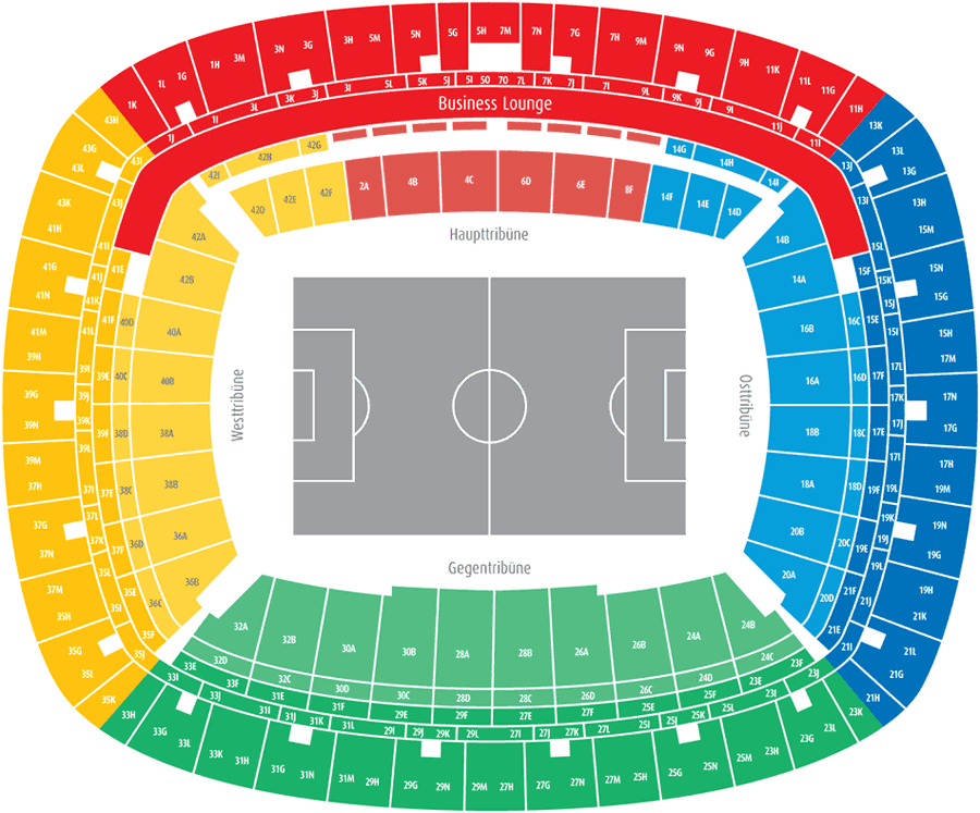 Commerzbank-Arena Sitzplan