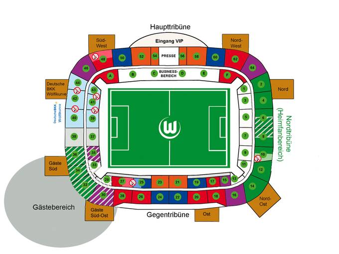Volkswagen Arena Sitzplan